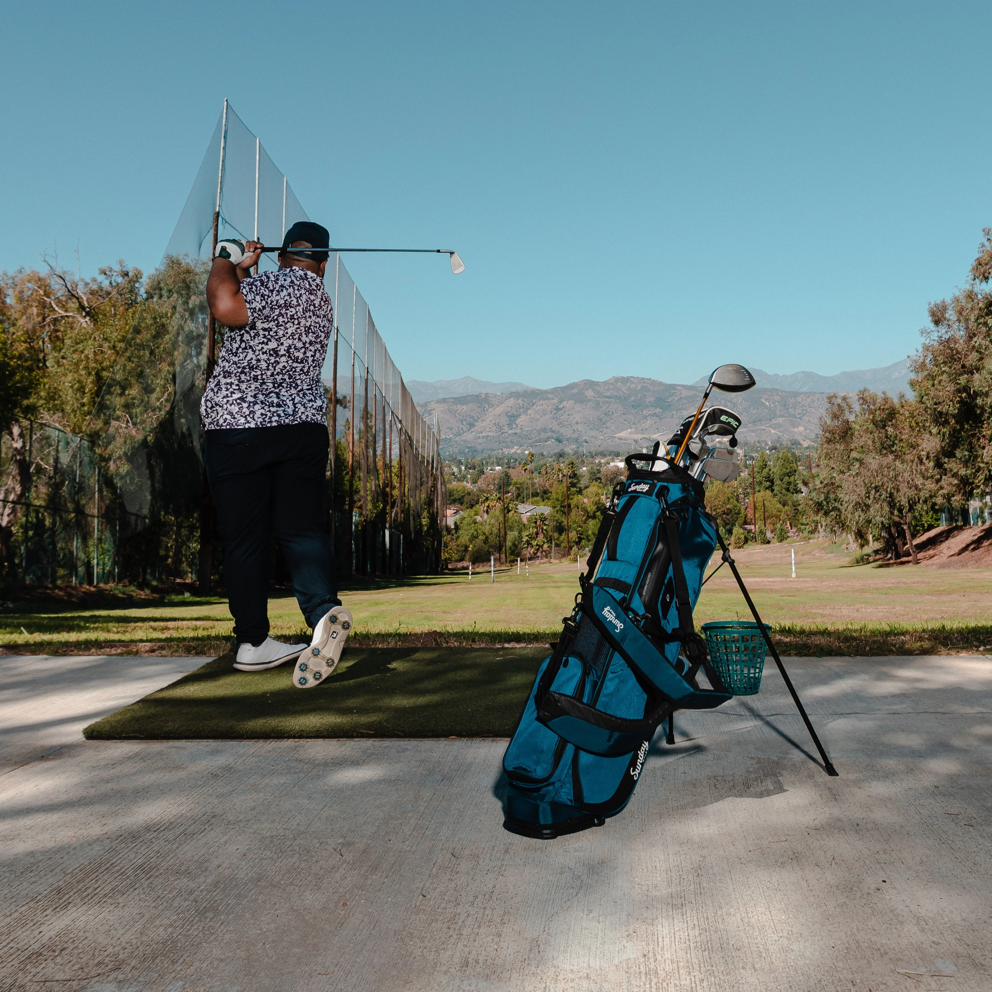 El Camino | Cobalt Blue Walking Golf Bag - Image 9
