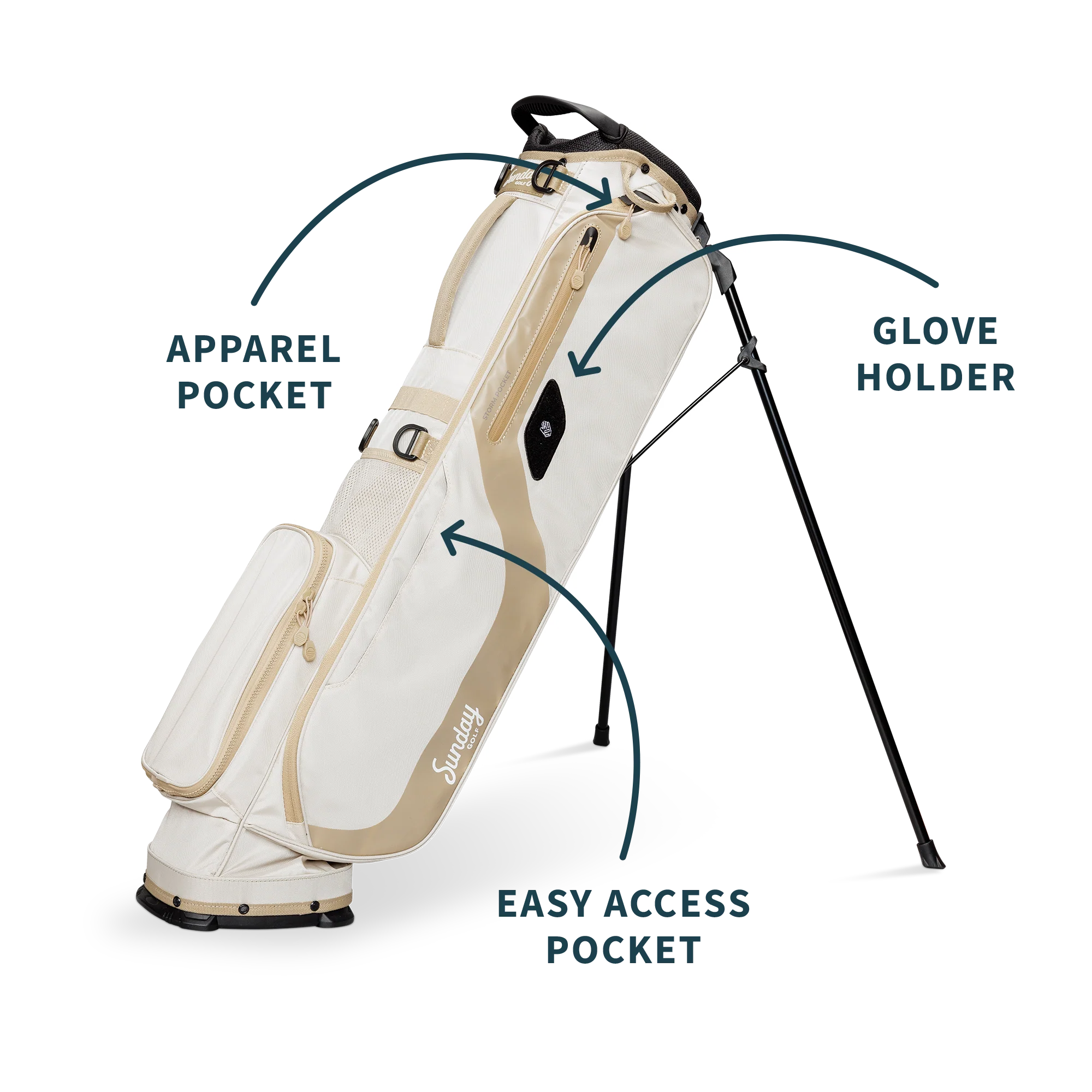 El Camino | Toasted Almond Walking Golf Bag - Image 5