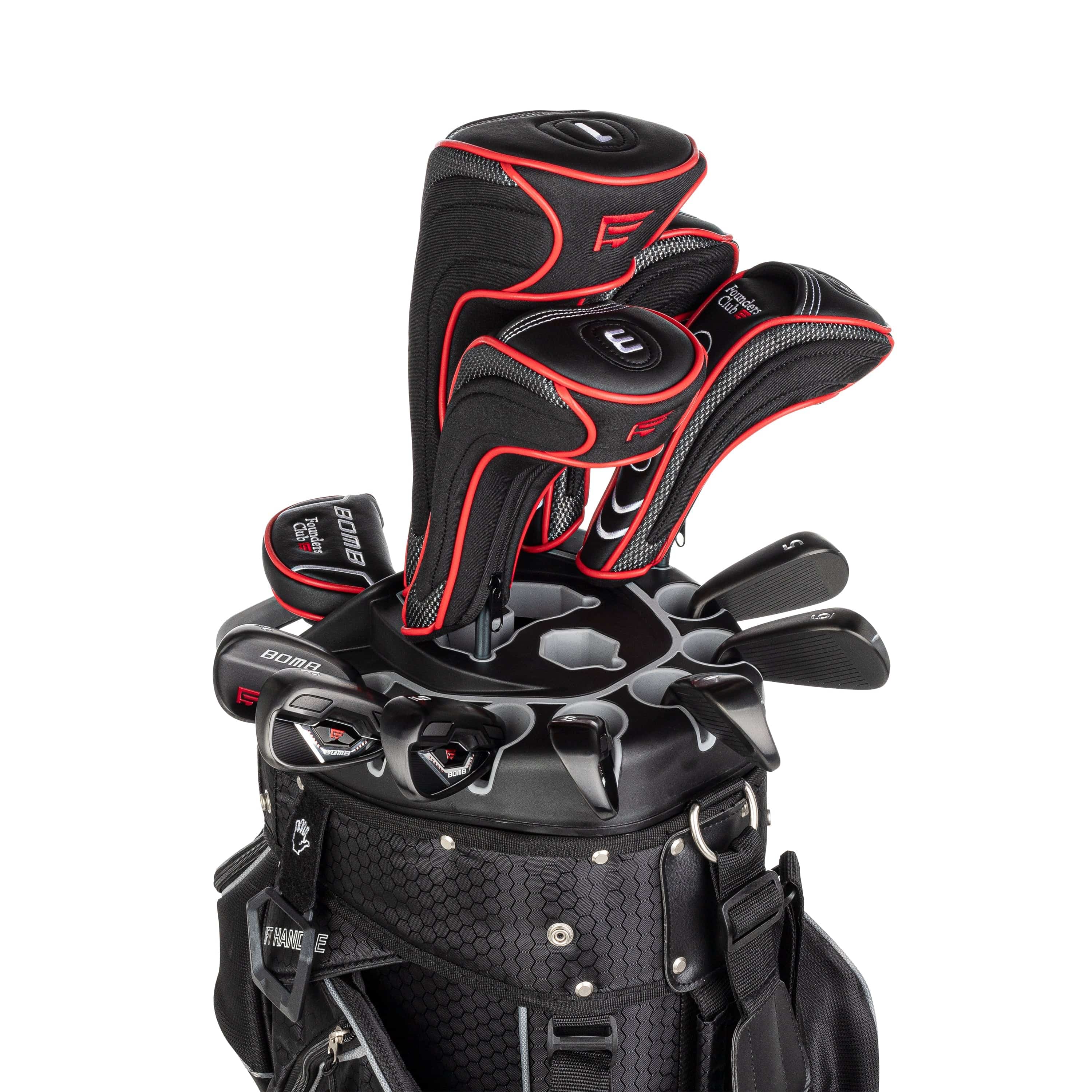 Founders Club Bomb Men's Golf Club Set with 14 Way Organizer Golf Charcoal Bag Right Hand - Image 8